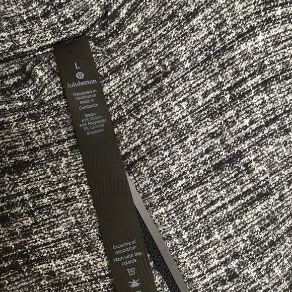 Lululemon Surge Warm 1/2 Zip Pullover in Heathered Black Size Large. - Picture 7 of 8